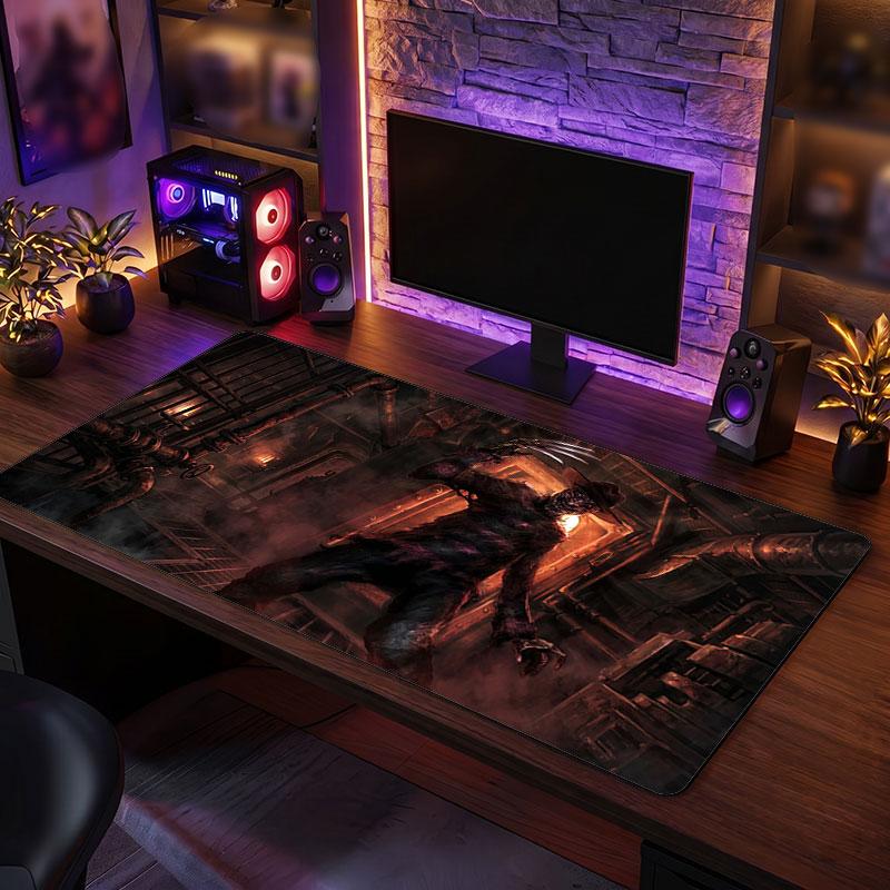 Big Mouse PadA Nightmare on Elm Street Freddy Krueger Extended Soft Desk Mat Gaming Office Computer Table Decor Mat