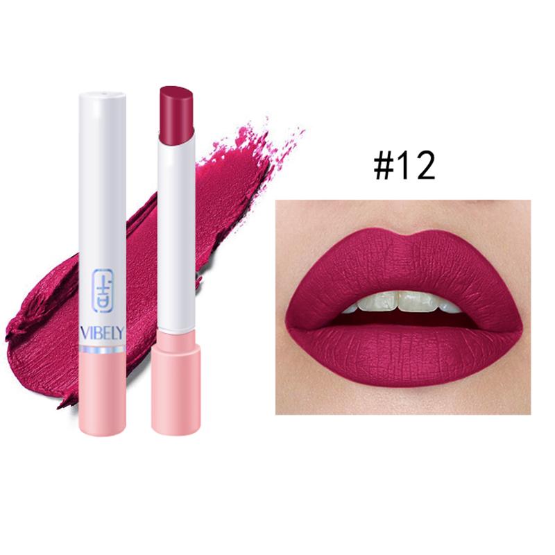 Damen-Lippen-Make-up, sexy, matt, langlebig, wasserfest, feuchtigkeitsbefeuchtend