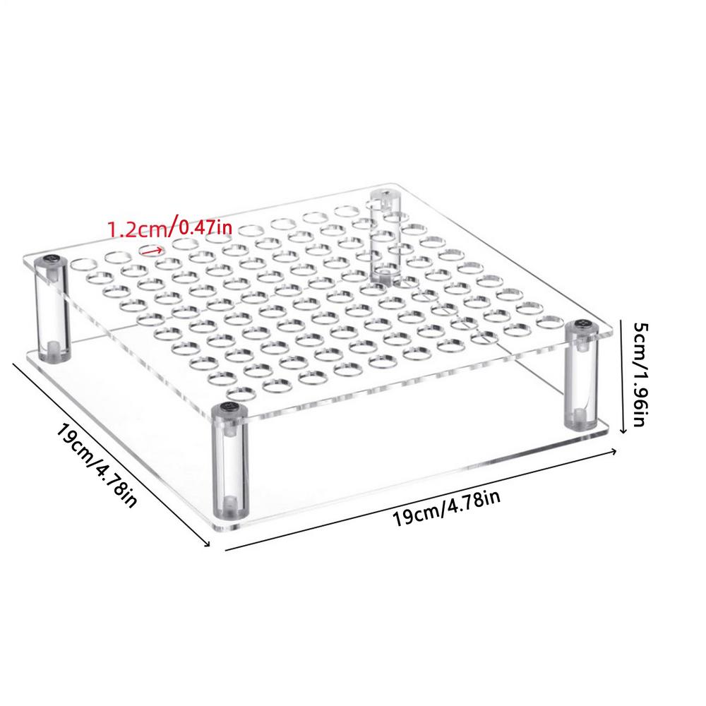 

100 Hole Pencil Brush Holder Acrylic Pen Holder Desk Stand Organizer for Pencils Paint Brushes Markers Display and Home Storage