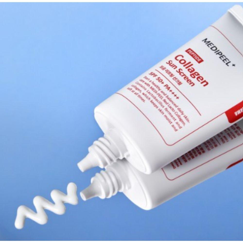 Medipeel Red Lacto Collagen Pore Lifting Sun Cream SPF50+ PA++++ 50ml - Intensive Pore Tightening & Elasticity Boosting Facial Sunscreen