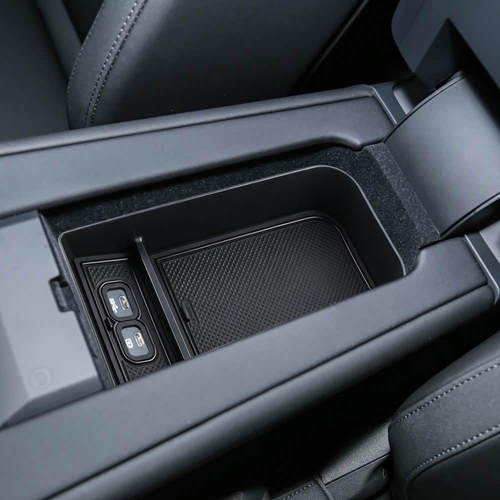 Car Center Console Lower Layer Storage Box for Polestar 4 2023 2024 2025 Armrest Tray Organizer Plate Container Accessories