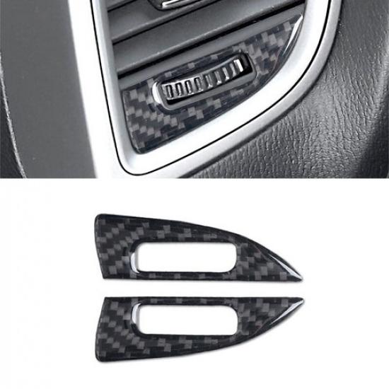 Carbon Fiber Dashboard Side Air Vent Knob Cover For Mazda 3 Axela 2014-2018
