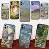 Claude Monet Garden Lotus Phone Case For Samsung Galaxy S25 S24 S23 S22 S21 S20 Ultra S9 S10 Plus S25 FE S24 FE Cover