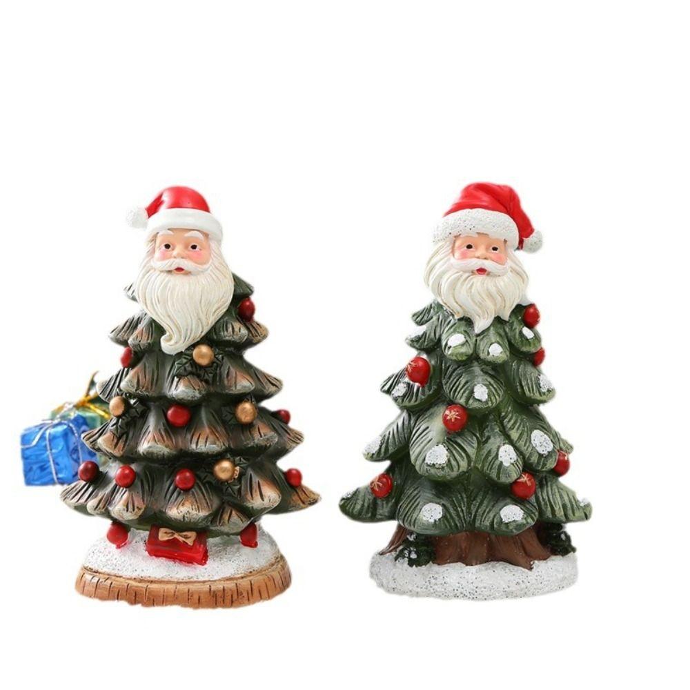 Funny Mini Christmas Tree Figurine Handmade Merry Christmas Decorations  Party Favors