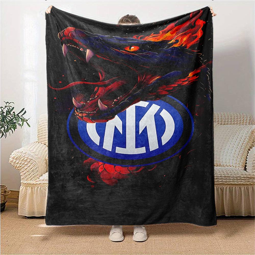 Inter Milan Emblem Blankets Flannel Printed Breathable Warm Throw Blanket for Home Office Bedspreads 0708a91