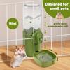 Small Animals Drinker 750ml Rabbit Water Bottle Hanging Auto Pet Water Dispenser No Drip Pet Water Bottle Bowl for Hamster Bunny