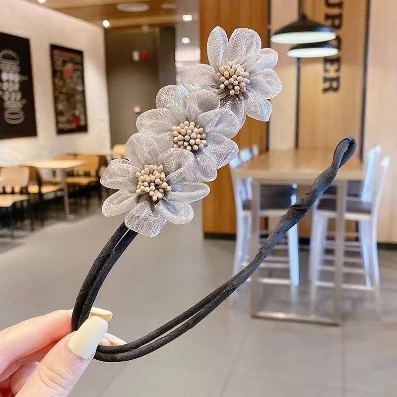 

1PC Flower Bun Clip, Flower Bun Styler, Women s Hair Accessories, Perfect for Celebrations and Parties серый