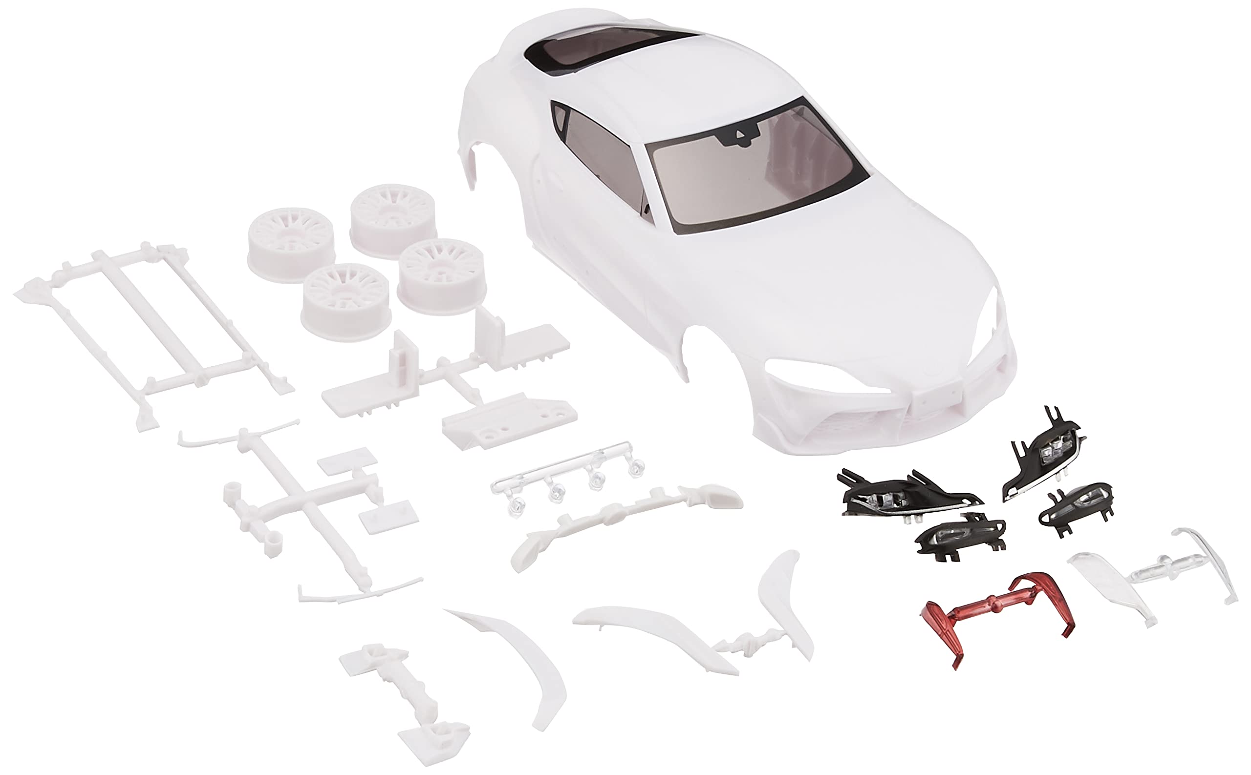 

Kyosho Toyota GR Supra TDR Unpainted White Body Set with Unpainted Wheels MZN207