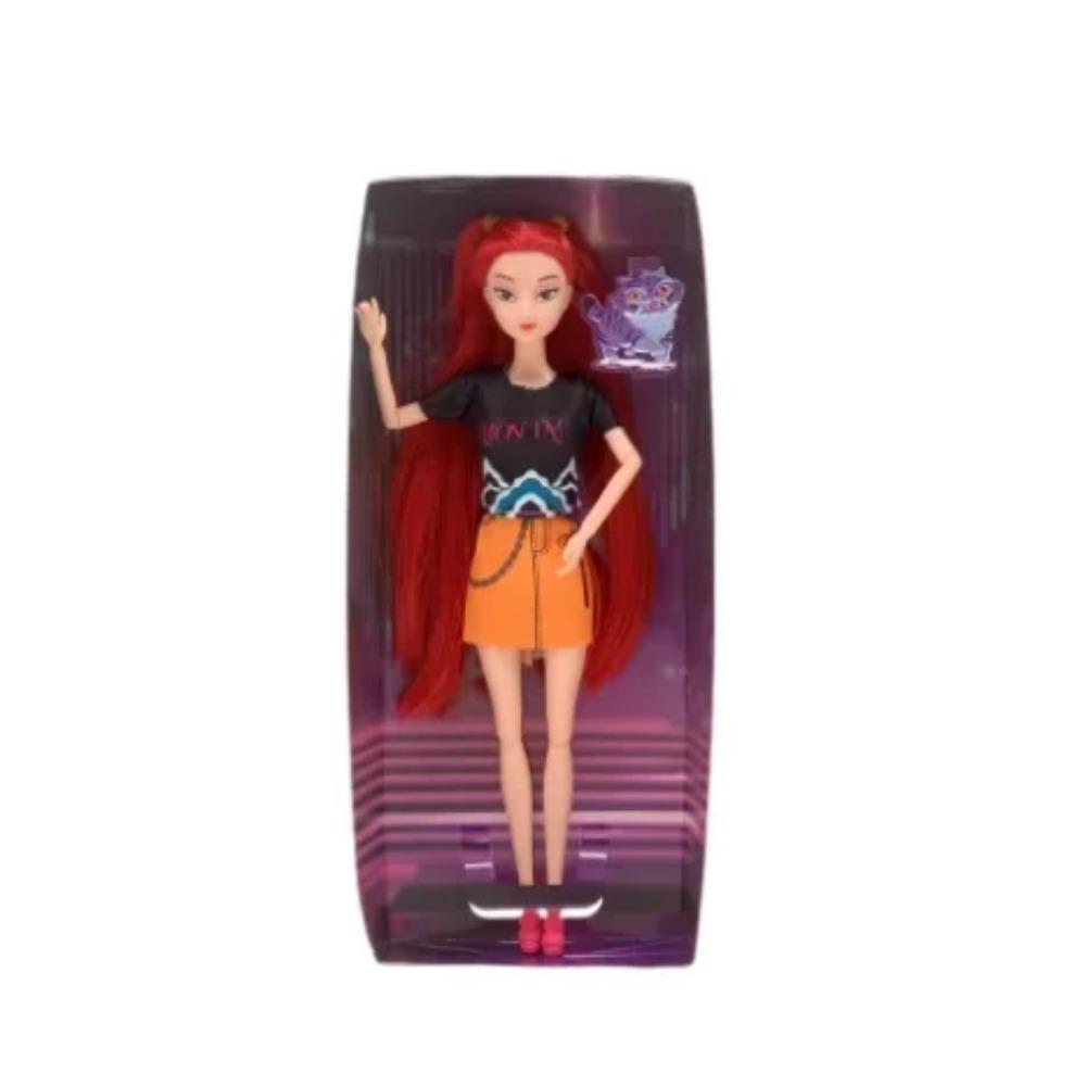 

Cartoon Anime K-pop Demon Hunters Doll Kawaii Vinyl Toys Rumi Mira Zoey Action Figures Fans Ornaments Christmas Room Decoration