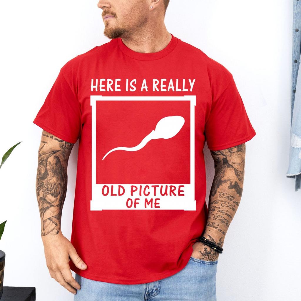 Hier Ist Ein Wirklich Altes Bild Von Mir Lustiges Retro-Grafik Unisex-T-Shirt