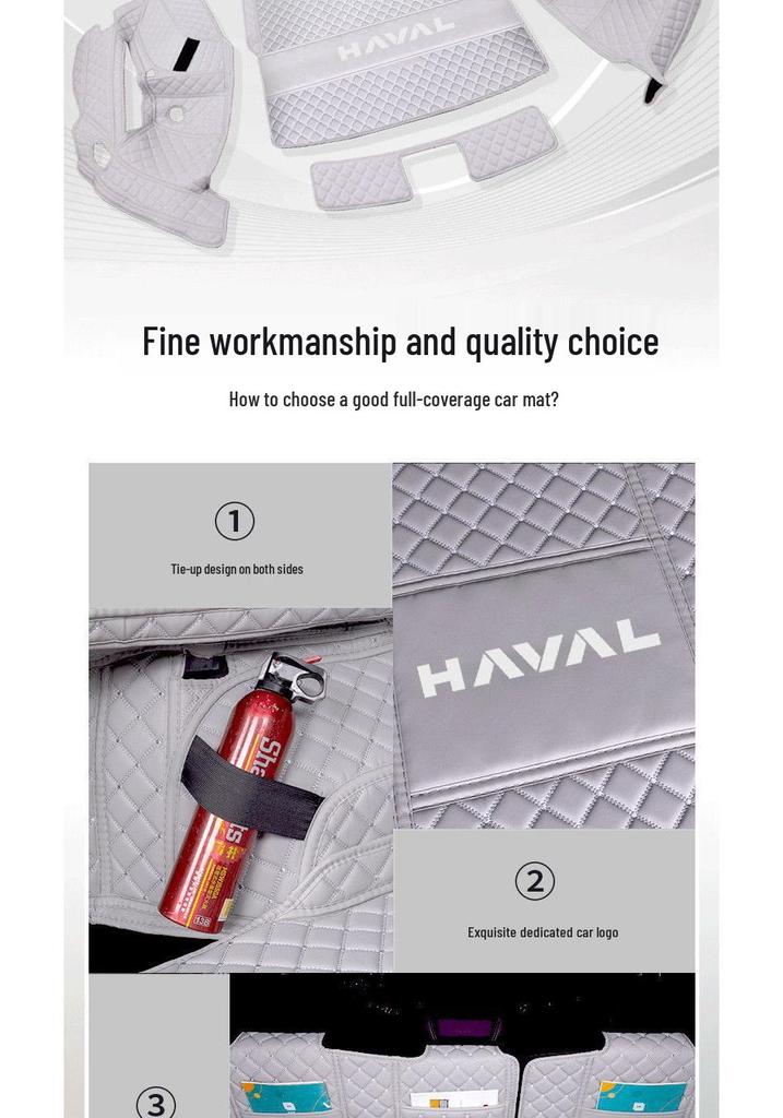 Haval H6L Trunk Mat: Eco-Friendly Large SUV Interior Tail Box Mat
