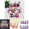 Set di Mini Figure Hello Kitty Otto Pezzi Carine Cartoni Animati Miniature Kt Decorazioni per Torta Regalo
