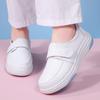 Women Loafers Platform Nurse Shoes Lady Winter Warm Fur Shoes Casual White Leather Shoes for Mother