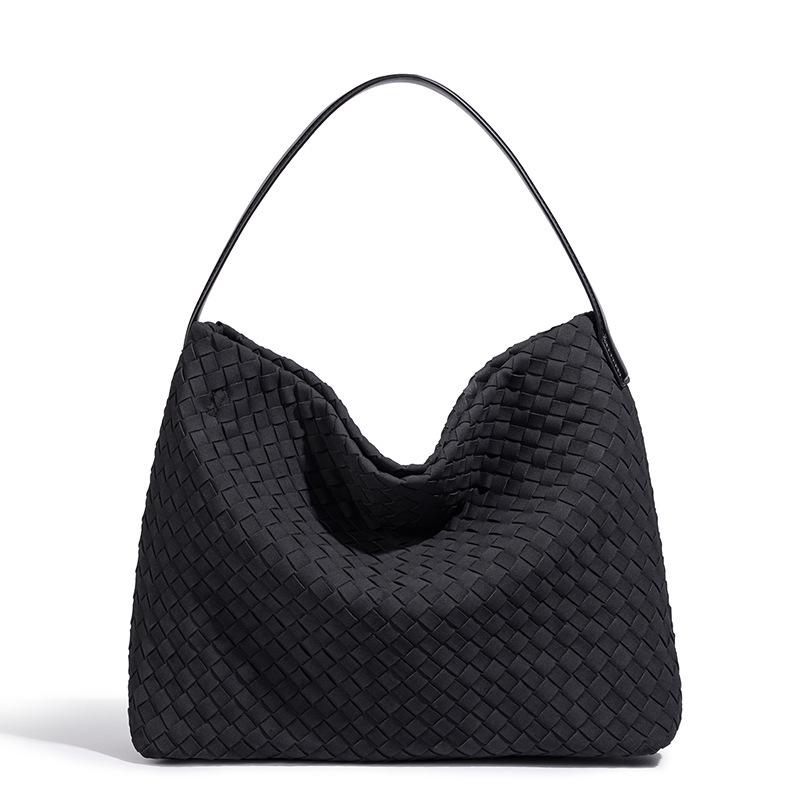 Bolso Tote Tejido a Mano de Gran Capacidad para Mujer: Bolso Cubo Versátil para el Día a Día y Cruzado