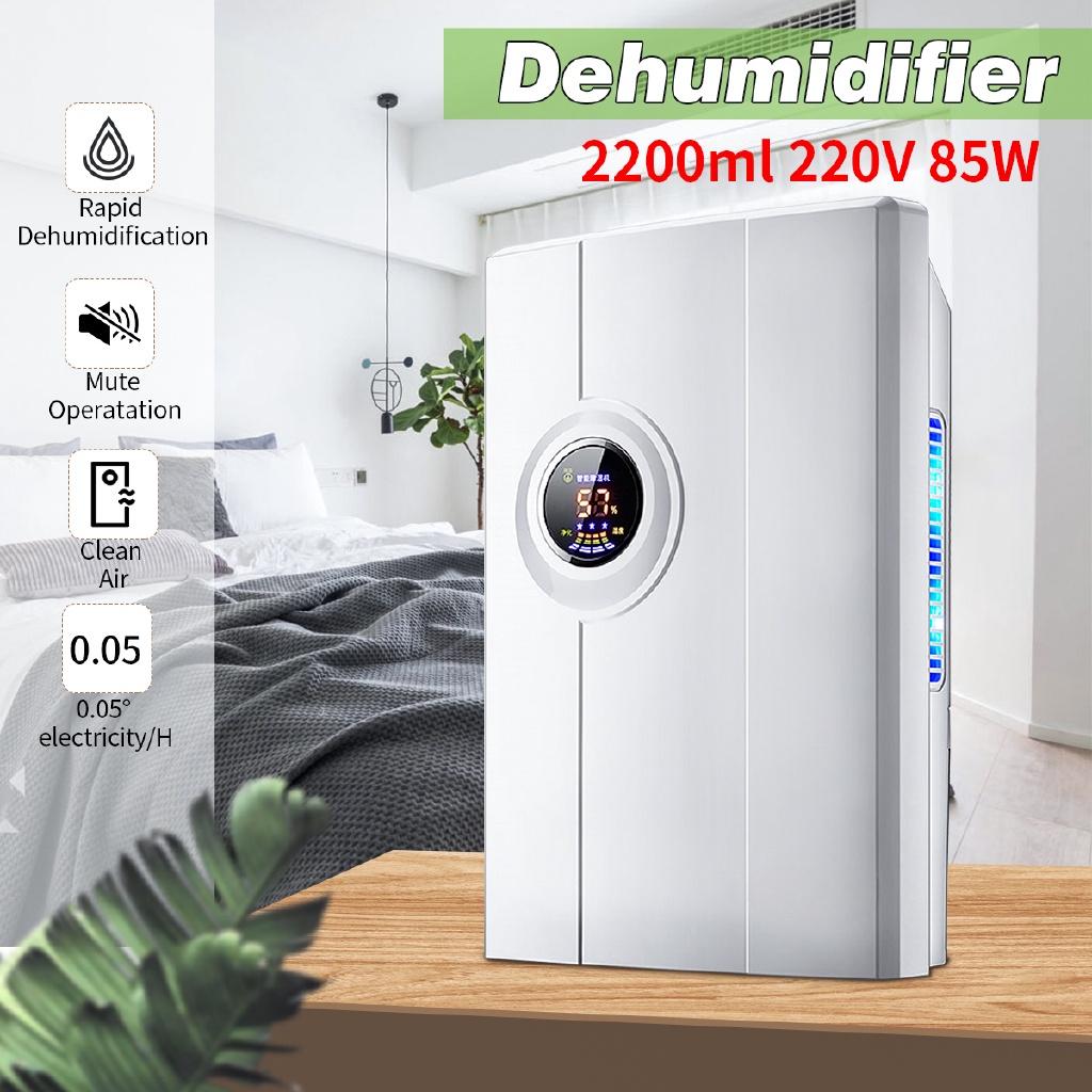 Air Dehumidifier Mini Air Dryer Temperature Moisture Display Semiconductor Desiccant Absorber Car Home Machine 2.2L