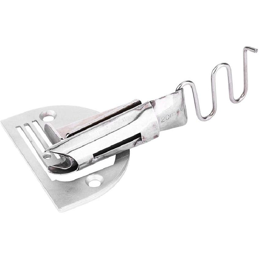 HEEPDD Sewing Machine Folder, Adjustable Double Fold Right Angle Bias Set Binding Attachment Folder for Lockstitch Sewing Machine(18mm) Presser Feet