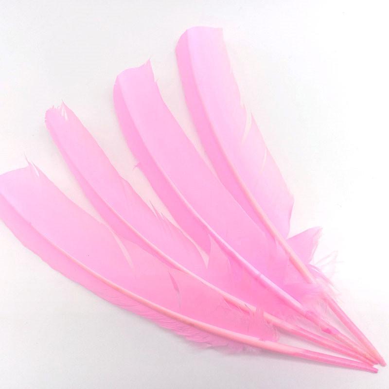 100pcs Natural Turkey Feathers Christmas Wedding Party Dress Decorations Accessories Pheasant Plumes Table Centerpieces 25-30CM