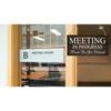 Chuniff 1 Piece Meeting In Progress Please Do Not Disturb Door Sign, Welcome Please Knock Double Sided Sign for Business, Meeting Room Sign for