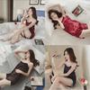 Womens Silk Sleepwear Twopiece Set With Light And Breathable Material For Home And Sleep Use