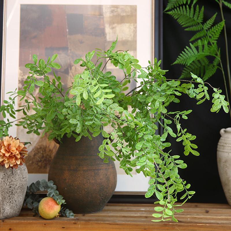 Artificial Plant Locust Tree Leaf Branch 100cm/39.3in Fresh Pastoral Style Home Decoration Living Room Table Decoration