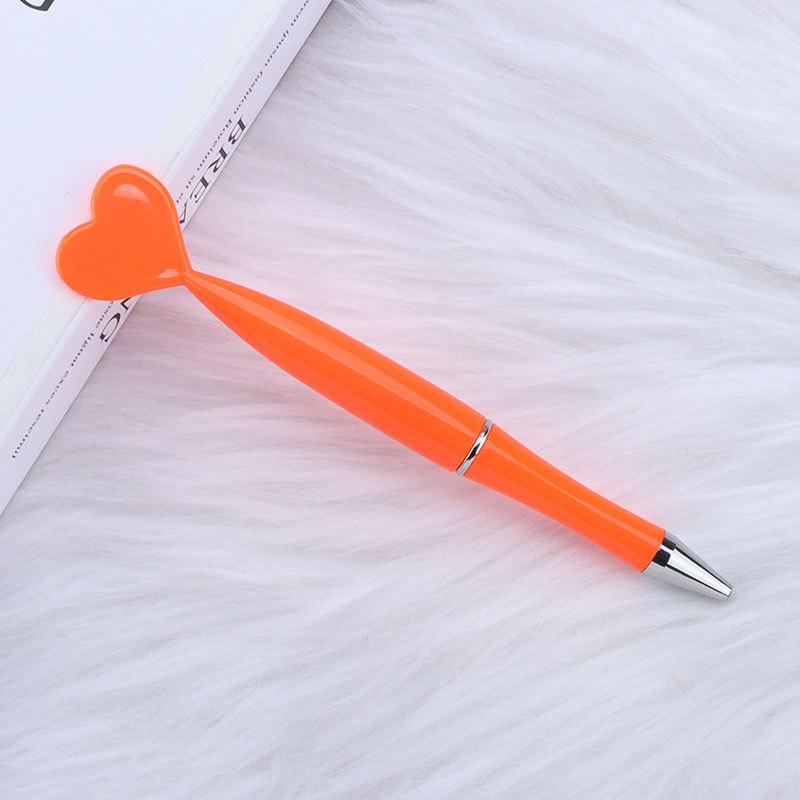 12pcs Valentine's Day Heart Shape Pens Black Gel Ink Rollerball Pens For Office School Supplies Gift Kids Ballpoint Pens