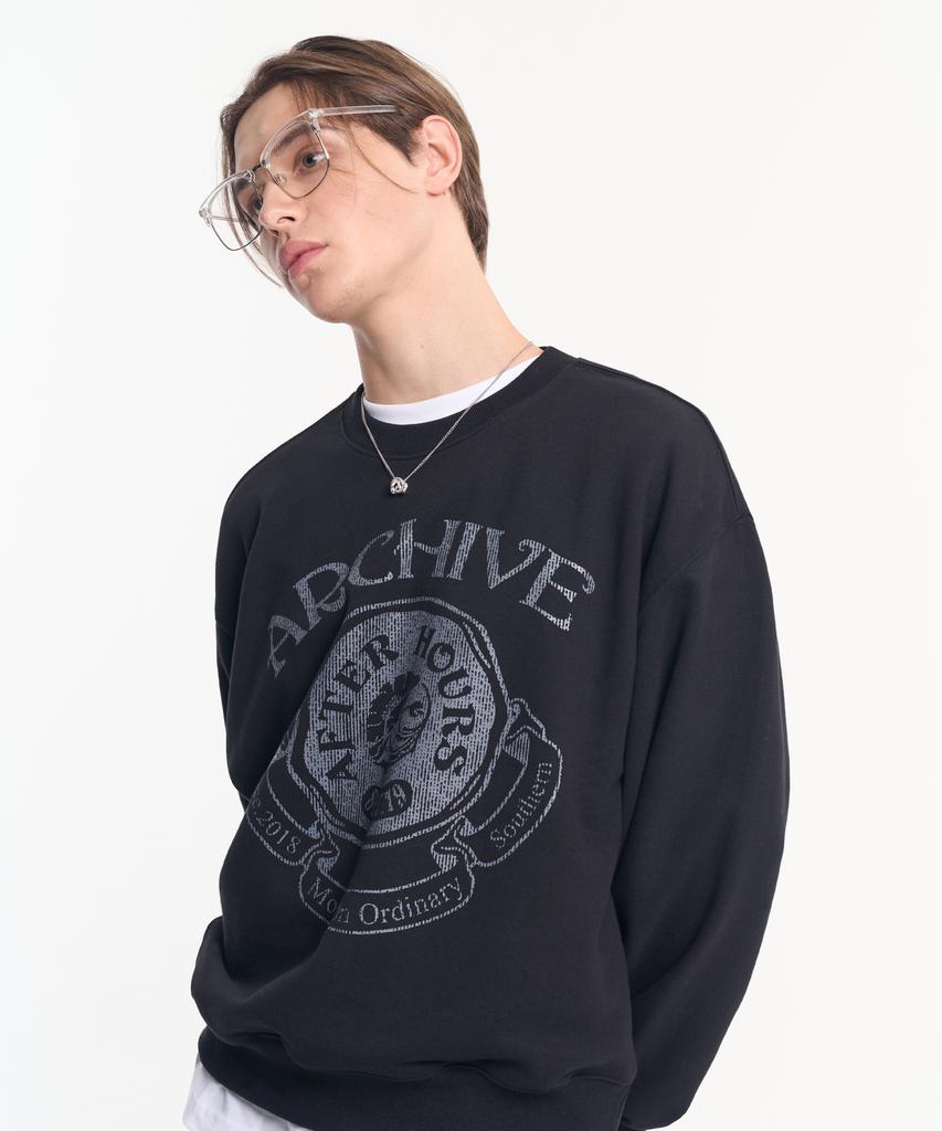 MOO Archive Balloon Over Sweatshirt - Black