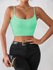 Casual Double Layered Tank Top U Neck Crop Tops Women Summer Camis Solid Color Camisole Fashion Tube Female Sleeveless Cropped Vest Y2K Clothes