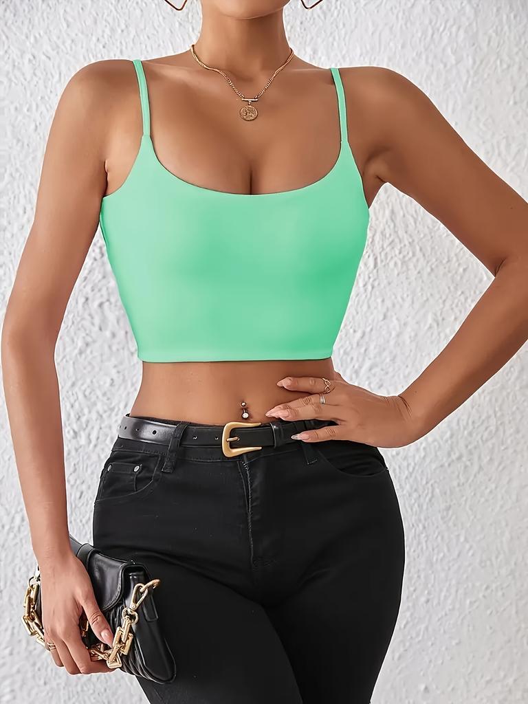 Casual Double Layered Tank Top U Neck Crop Tops Women Summer Camis Solid Color Camisole Fashion Tube Female Sleeveless Cropped Vest Y2K Clothes