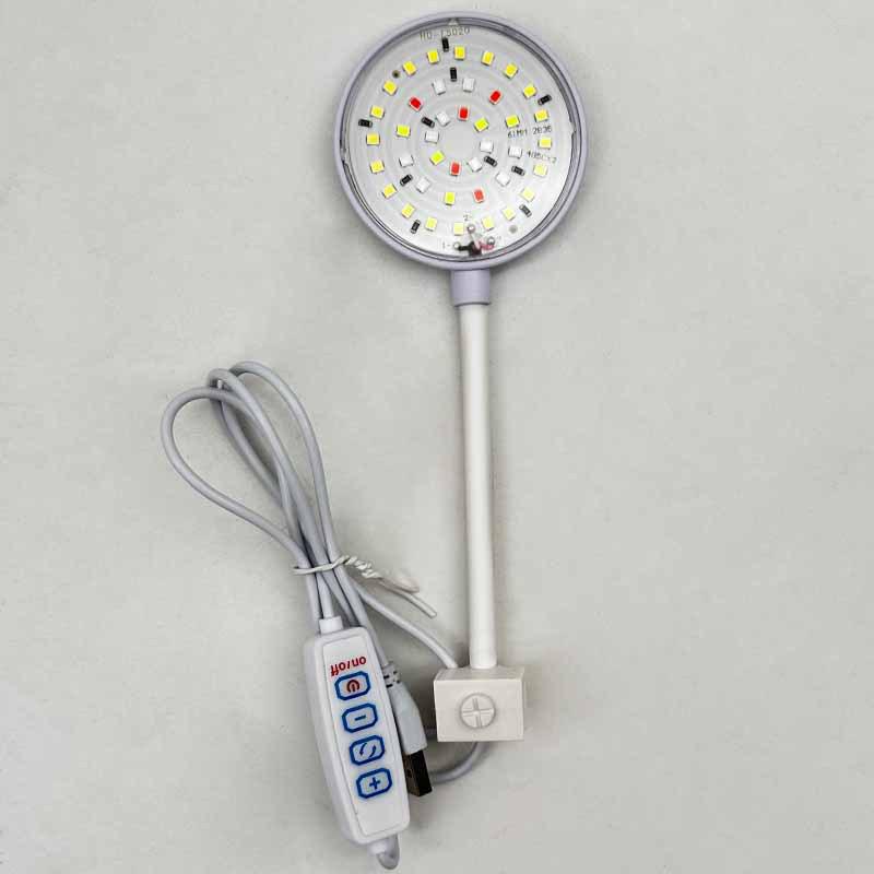 Usb Aquarium Led Lamp Fish Tank Light Decor Aquatic Plant Multiple Modes Dimmable Lightness Full Spectrum Mini Clip Light