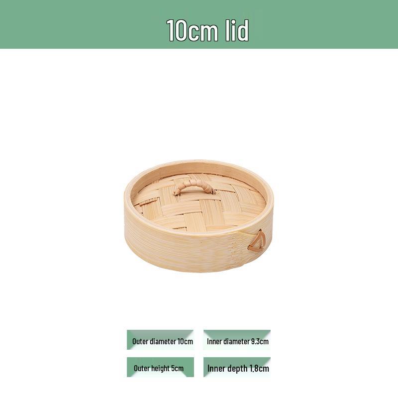 Portable Bamboo Steamer Basket with Lid for Mantou, Baozi, Xiaolongbao – Stackable Woven Design