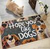 Cute Cartoon Dog Door Mat Soft Bathroom Floor Mat Kitchen Mat Living Room Bedroom Mat Indoor Entrance Carpet Decorative Area M