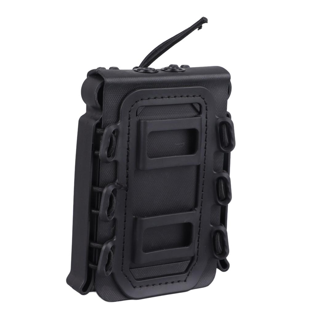 Shooting Magazine Pouch Plastic Black Universal 5.56mm 7.62mm Magazine Clip Pouch for Outdoor Game