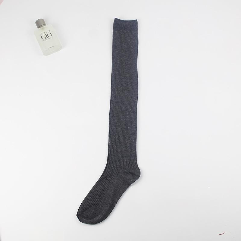 Lolita Cute Vertical Striped Stockings Japan And South Korea Campus Socks Knee Color Warm Pile Socks Long Tube High Tube Women's