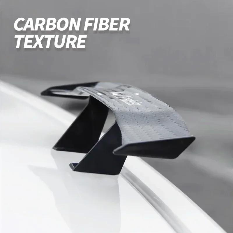 Car Mini Spoiler Tail Wing Carbon Fiber Look Tail Wings Model For Mercedes Benz AMG W124 W202 W203 W204 W210 W211 Accessories