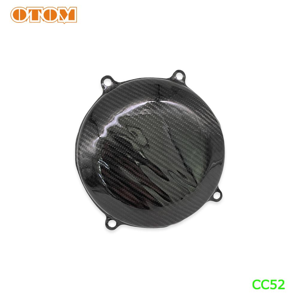 OTOM Clutch Cover For KAWASAKI KX450F 2019-2020 Carbon Fiber Engine Guard Clutch Case Protector Motorcycle Accessories