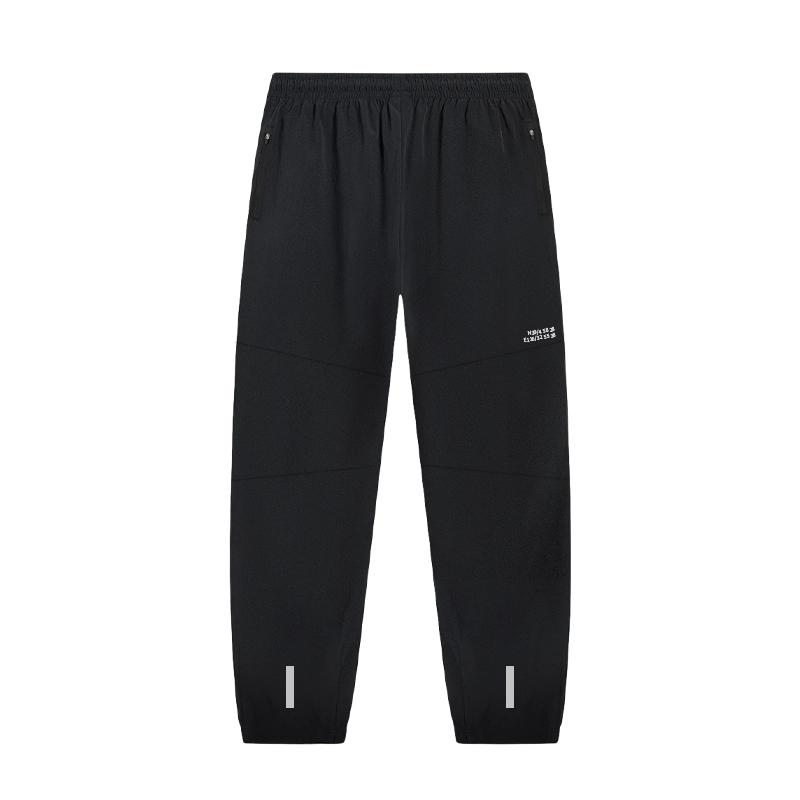 Li-Ning Reflective Straight Leg Casual Loose Fit Pants Unisex Pants Black YYKU089-2