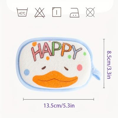 Baby Bath Sponge,Children Scrub Bath Towel, Cartoon Cleaning Brush for Kids Toddlers Newborns, Shower Head Hair Washing Massage