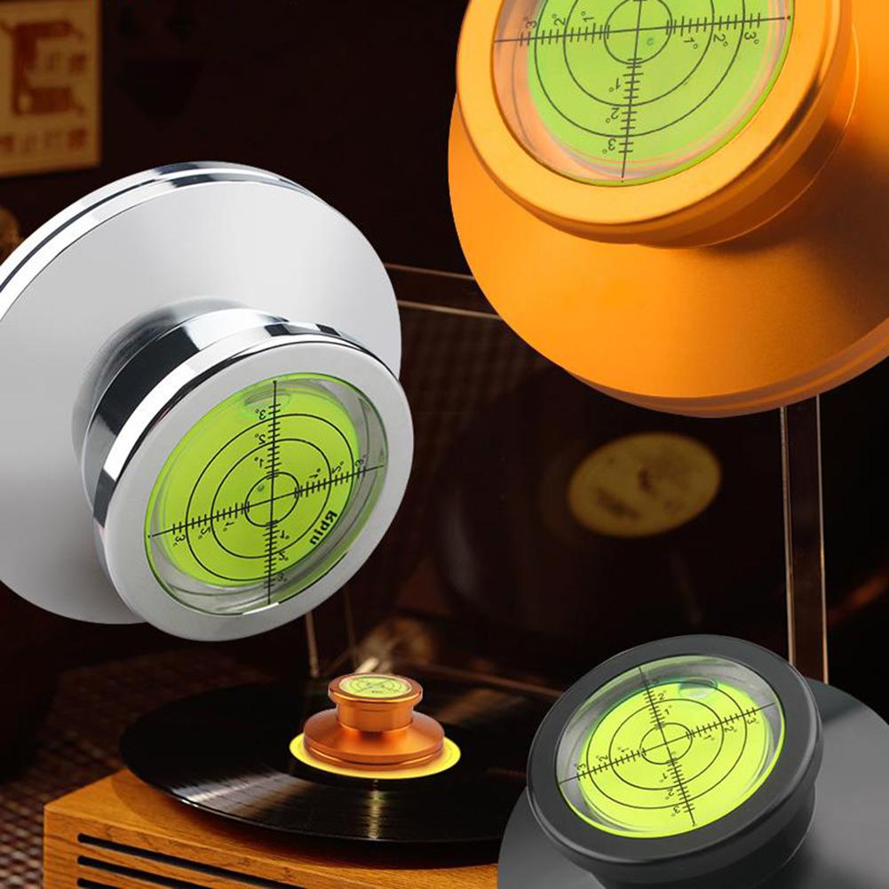 Vinyl Turntable Clamp with Level and Scale Turntable Disc Record Stabilizer Clamp for Vinyl Record Player Turntables Phonograph