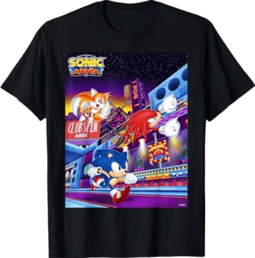 

Sonic The Hedgehog - Sonic Mania Club Spin 100% Cotton T-shirt Mens Tees Top S