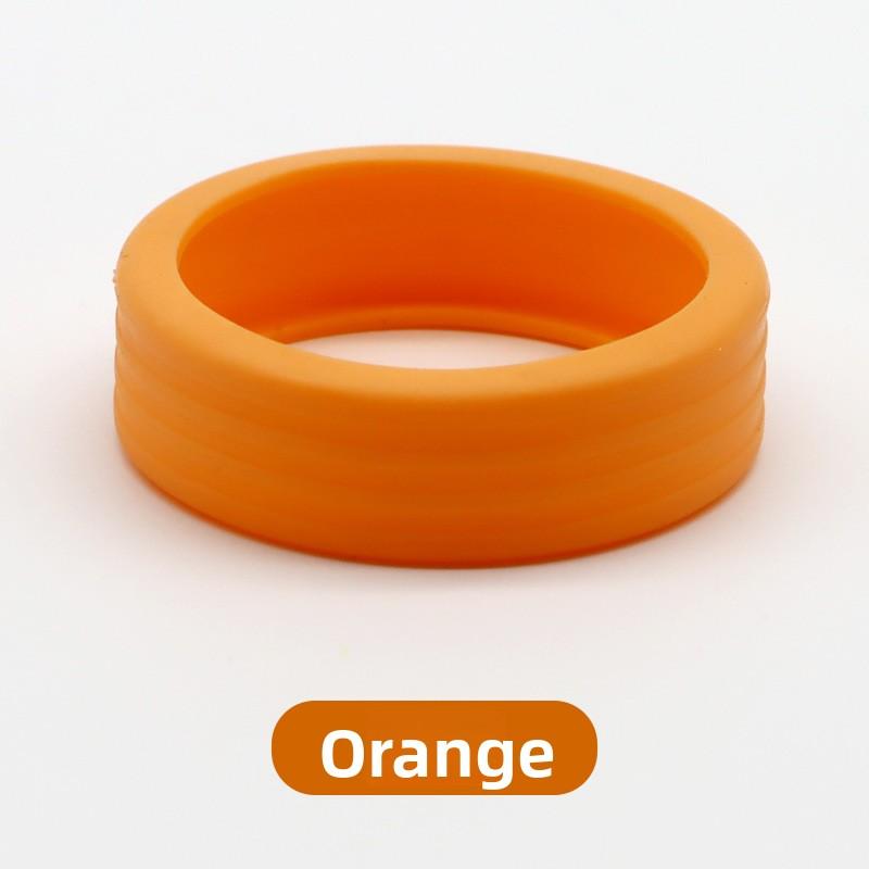 

Silicone Protective Cover for Suitcase Wheels, Handlebar Bag Foot Wheel Cover, Silent Wheel Protection Sleeve помаранчевий