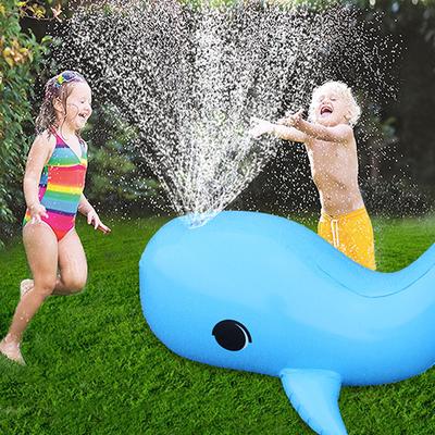Children Summer Inflatable Sprinkler Toy Outdoor Spray Toy Lawn Water Dolphin Sprinkling Mat For Kid