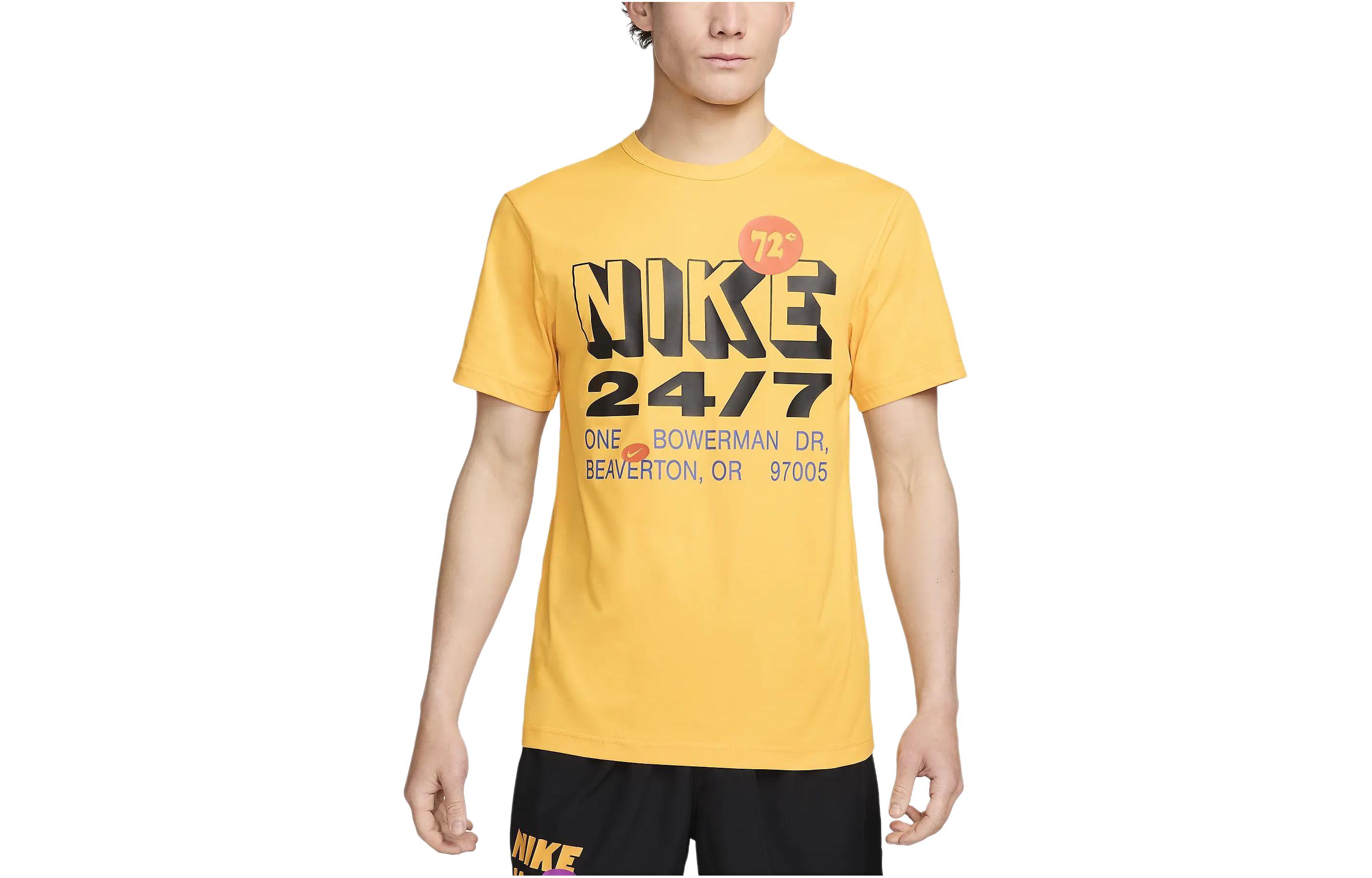 Nike Regular T-Shirt Men s Yellow FN3989-717 XL