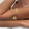 Women Fashion Gold Color Starfish/Flower Arm Bracelet Arm Bangle For Beach Travel And Party Dressingup Armwear Jewelry