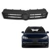 Car Front Bumper Grille Marked Grille Single Silver Dumb Black Grill For Golf 2015-1017 Exterior Parts