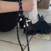 Trendy Nylon Rope Woven Bracelet for Couple Stylish Adjustable Length Wristchain Fashionable Accessory for Parties