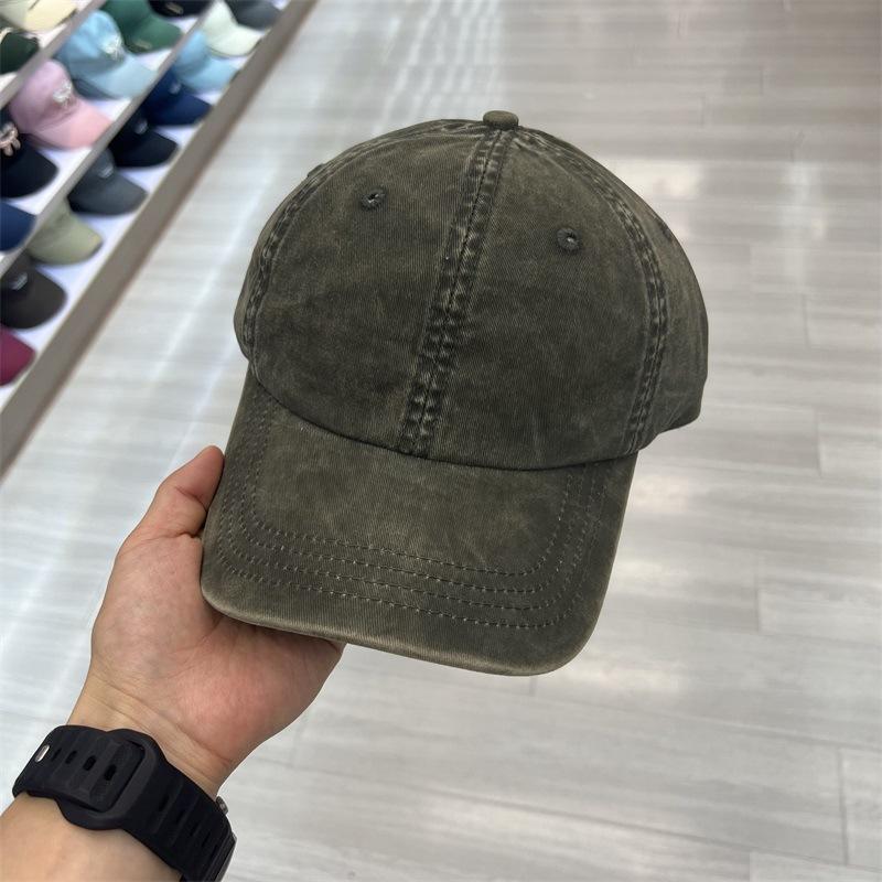 Spring and Autumn New Men's and Women's Hats Casual Versatile Old Baseball Caps Outdoor Sports Pure Cotton Washed Peaked Caps
