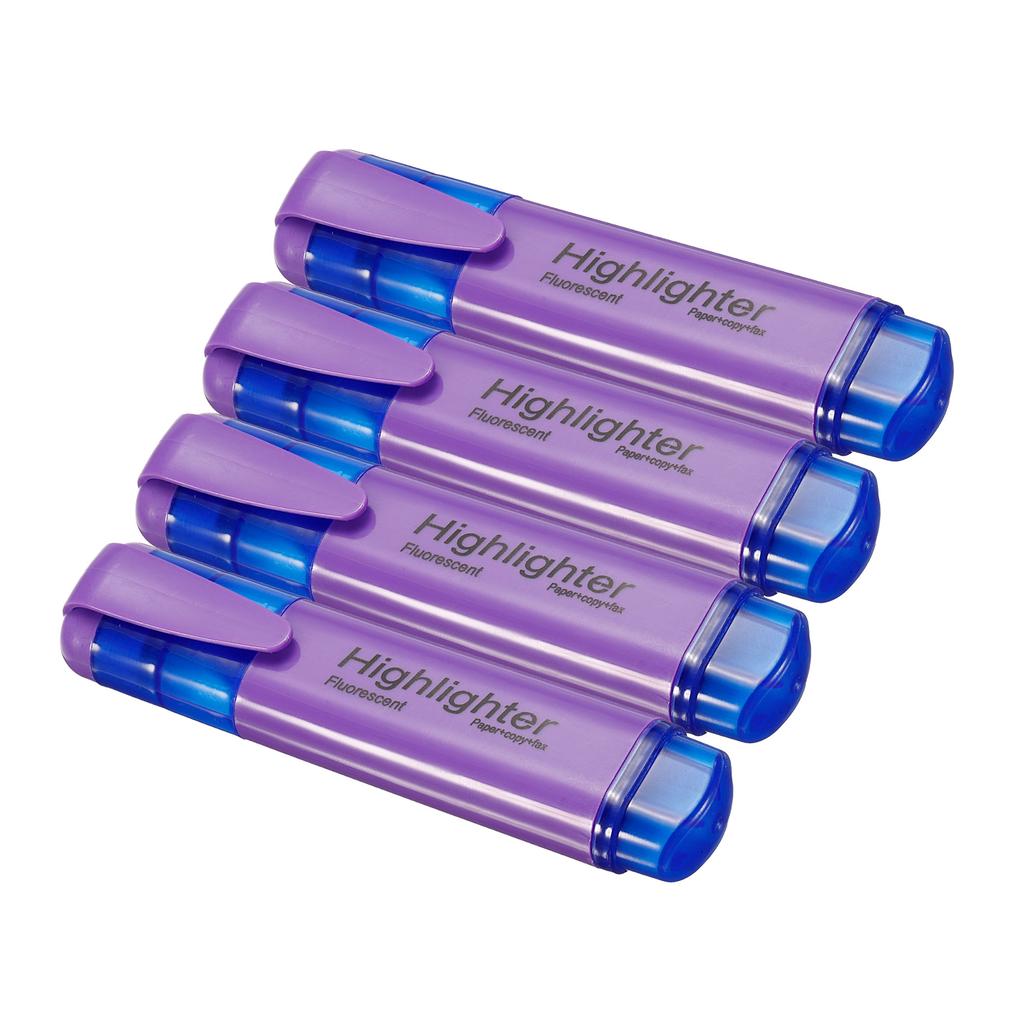 4/6Pc Highlighter Fluorescent Pen Broad Tip Writing Marker Pens for Art Drawing Doodling Marking Office Stationery School Supply