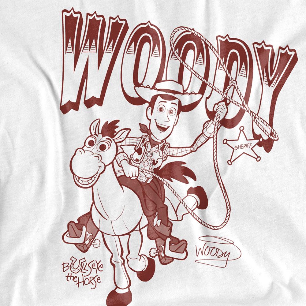 Toy Story Unisex Adult Woody and Bullseye T-Shirt