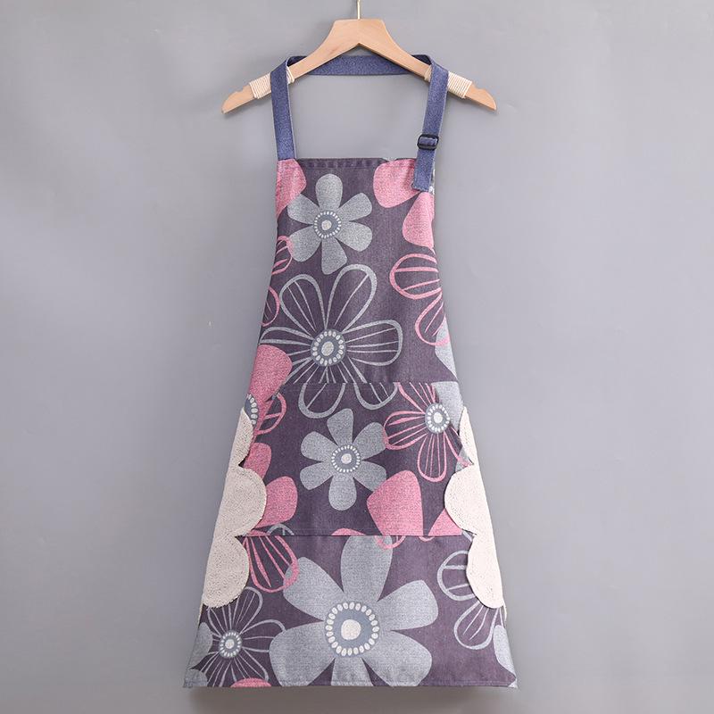 Fashionable Summer Canvas Apron: Breathable, Anti-Fouling, and Durable for Home and Kitchen