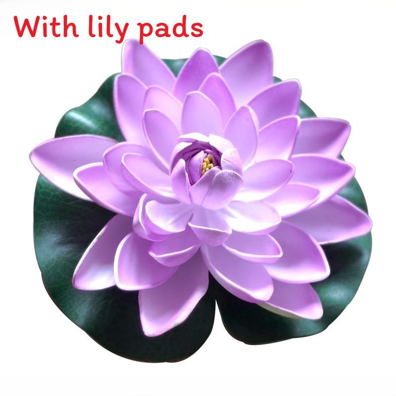 Water Garden Artificial Lotus Flower With Floating Design For Home Decor And Aquariums